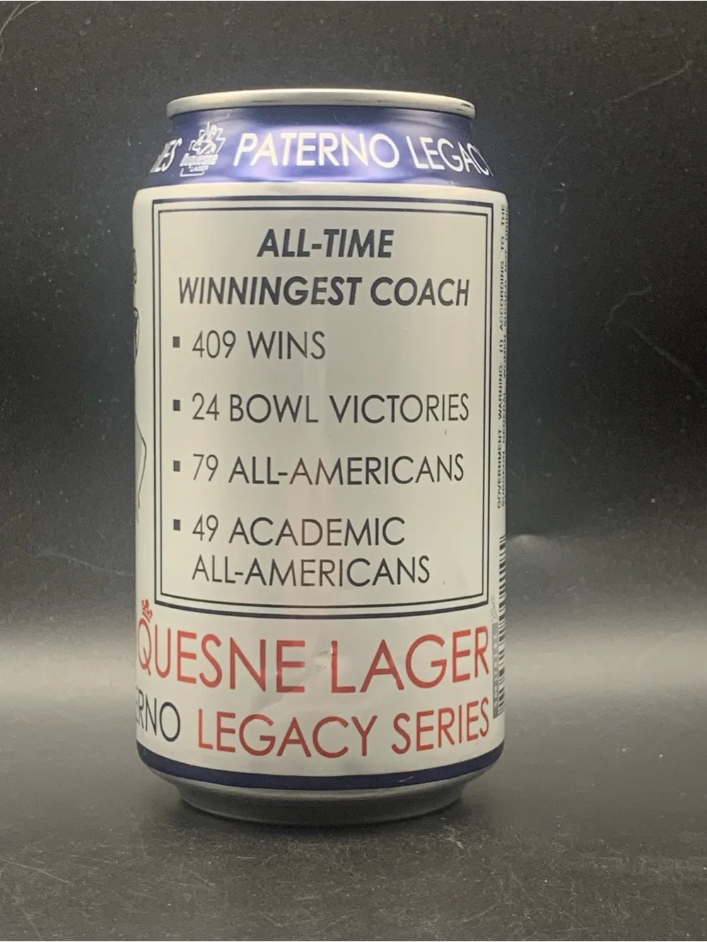 Vintage Beer Can Duquesne Lager Paterno Legacy Series Tab Empty Aluminum Can